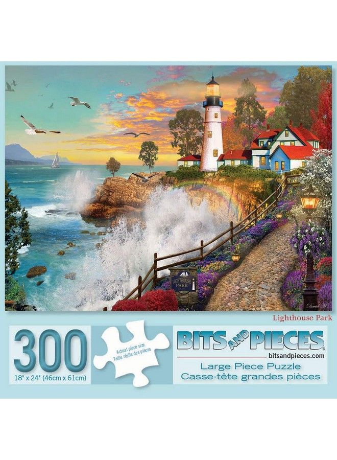 Bits and Pieces 300 Piece Jigsaw Puzzle For Adults 18" X 24"  Lighthouse Park 300 Pc Jigsaw By Artist David Maclean - Image 3
