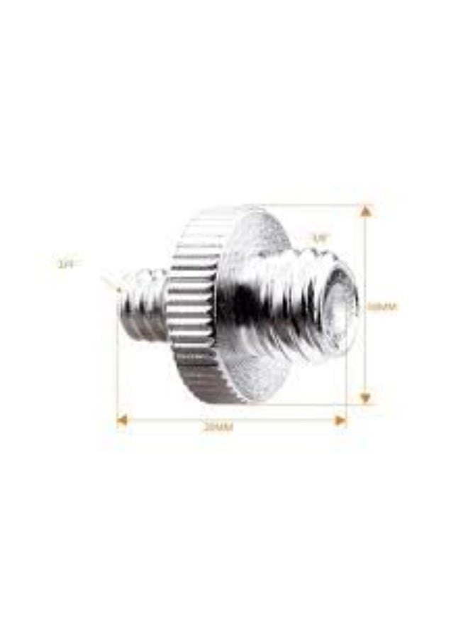 MySouqEg | Pack Camera Double-Head Adapter Screw Standard Male to Male Threaded Tripod Screw Adapter for Camera/Tripod/Monopod/Ballhead/Light Stand  - Image 1