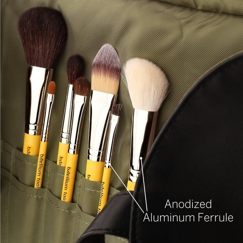 Bdellium Tools Studio Line Basic Brush Set with Yellow Handles - Image 5