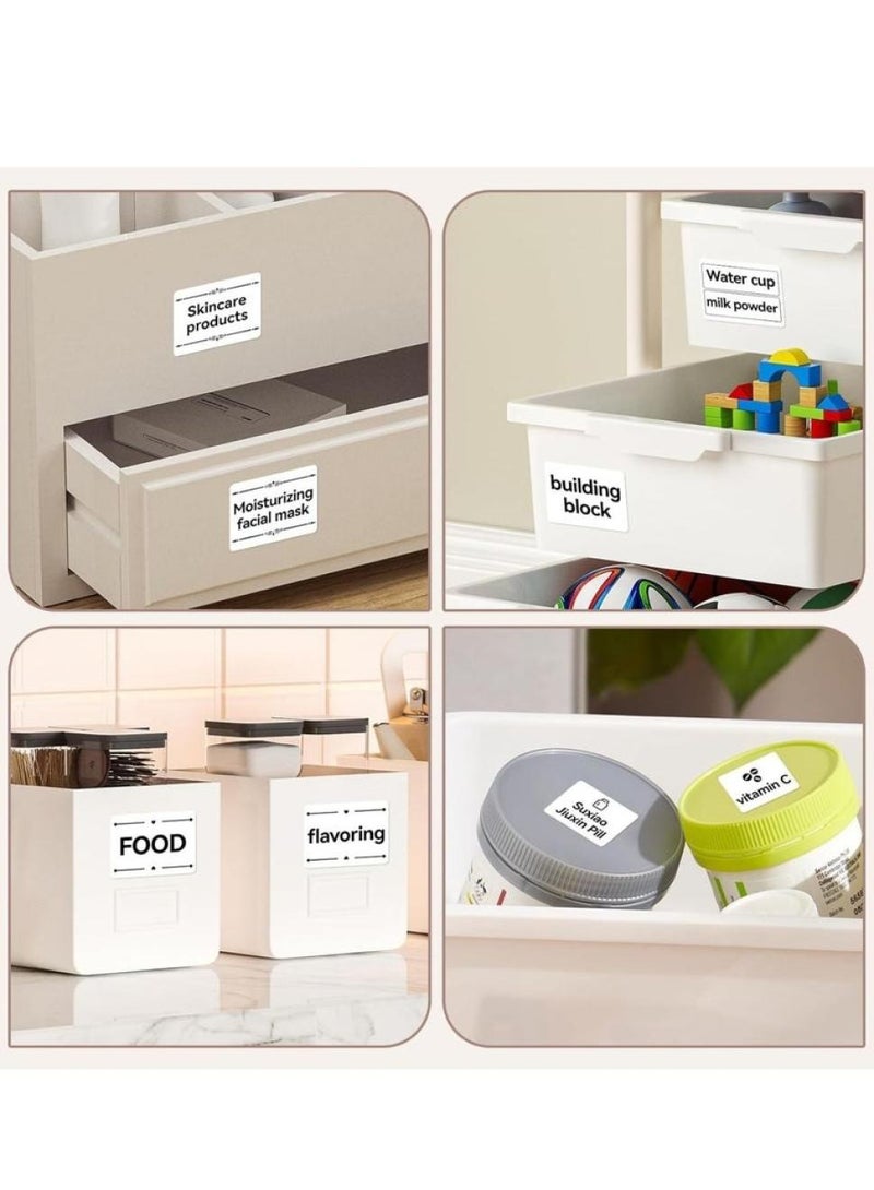 Thermal Sticker Label Paper(50×30mm White)-800 Labels/Roll, for Label Maker Machine,Waterproof Oil-Proof for Home Office Small Business Barcode Printing,Labeling Tape Replacement - Image 4