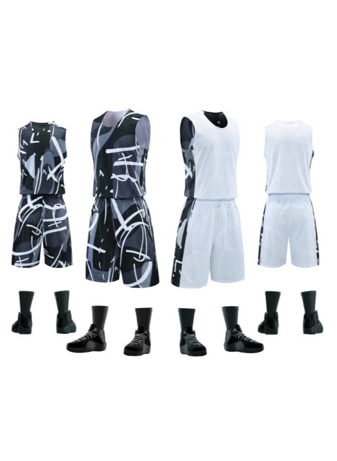 KUYING New Double Sided Basketball Training Uniform  - Image 2