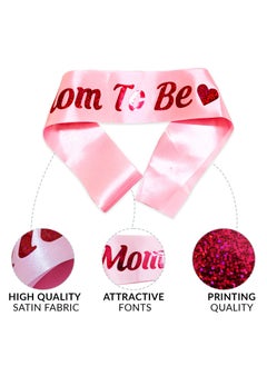WOBBOX Wobbox Baby Shower Decoration Items| Baby Shower Ceremony Photo Booth Props for Photoshoot, Baby Shower Banner& Mom to Be Sash, Godh Bharai Ceremony Decoration Kit-(FP1937)  - Image 4