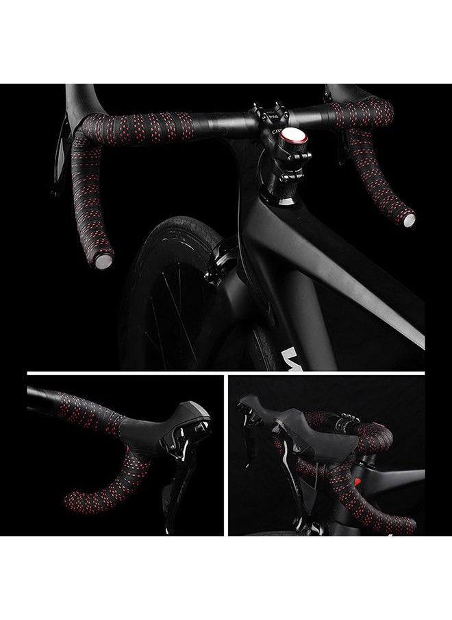 NIBEMINENT - 2Pcs Road Bike Bicycle Handlebar Grip Wrap Anti-slip Strap Colorful Tape Belt 22.5x8.5x3cm - Image 1