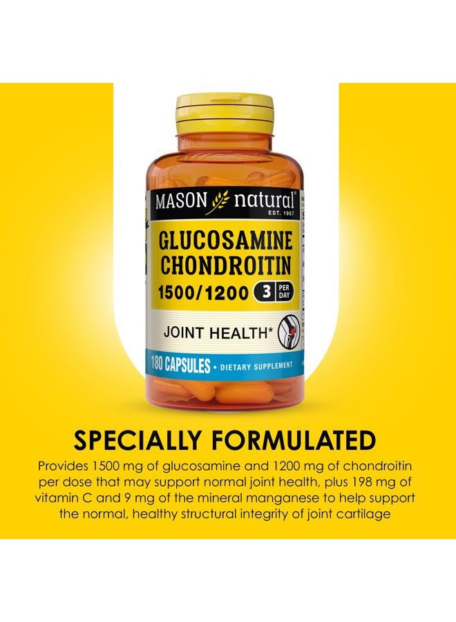 MASON Natural Double Strength Glucosamine Chondroitin Capsules - 180 Ea - Image 4