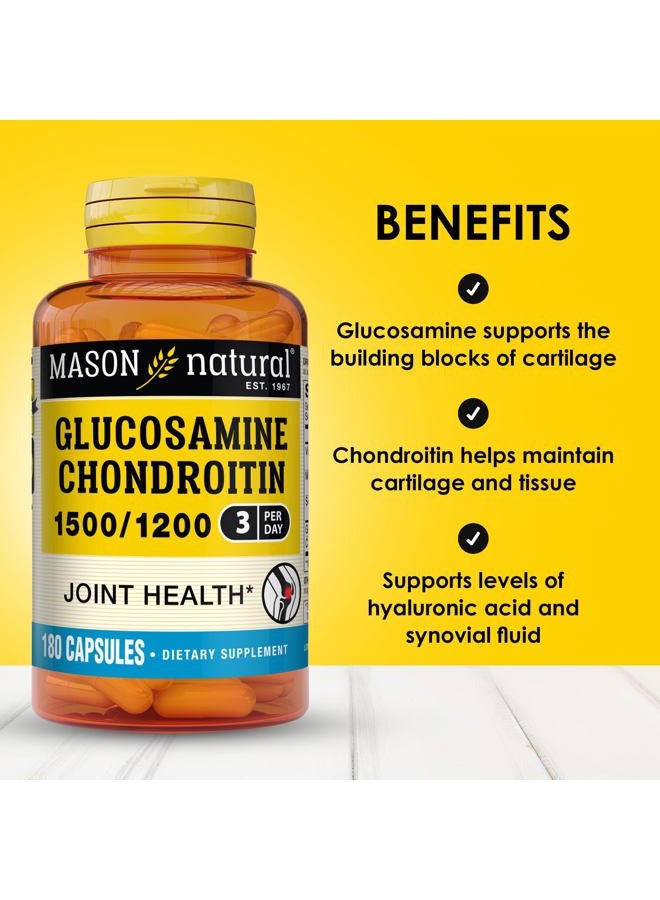 MASON Natural Double Strength Glucosamine Chondroitin Capsules - 180 Ea - Image 2