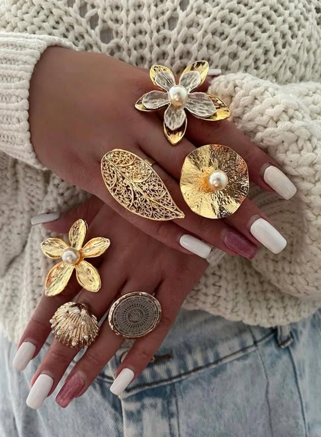 تايك تو خاتم دائري بتصميم ماندالا هندسي