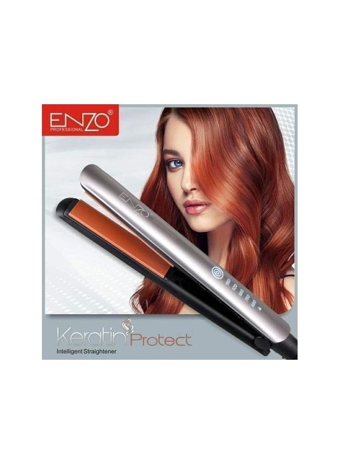 ENZO Professional - High-Quality Tourmaline Flatiron Hair Straighten Flat Iron Ceramic Professional Best Hair Straightener EN-3860 - Image 1