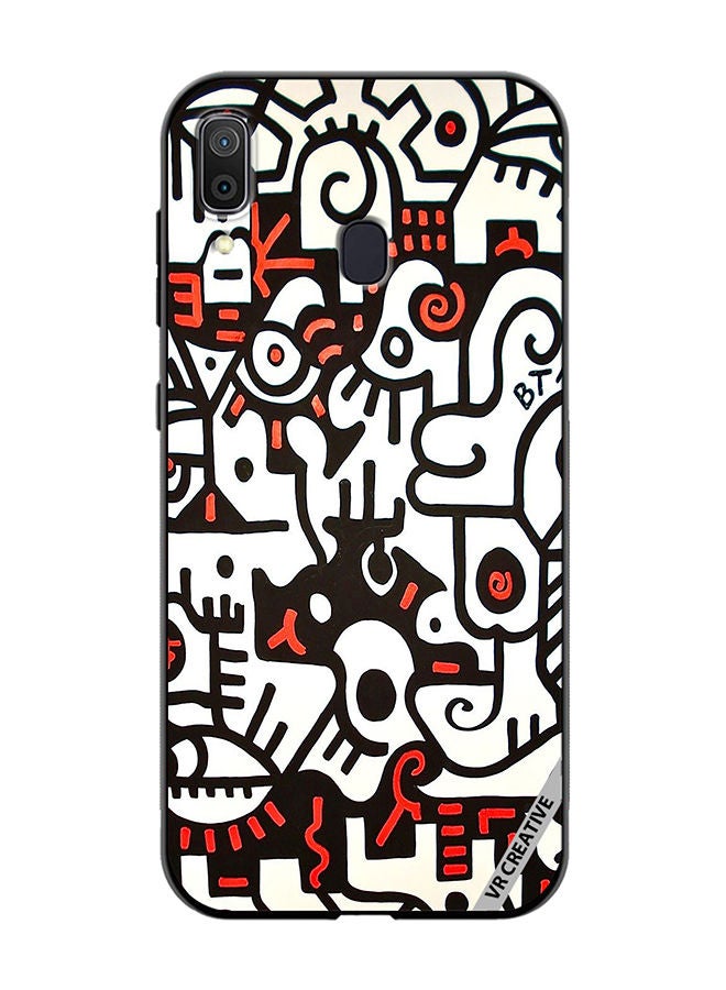 VR CREATIVE Protective Case Cover For Samsung Galaxy A30 Bta Abstract Design Multicolour - Image 1