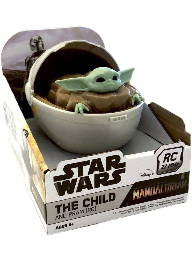 STAR WARS Mandalorian Star Wars The Baby Yoda The Child in Pram - Remote Control Crib Car,Green - Image 3