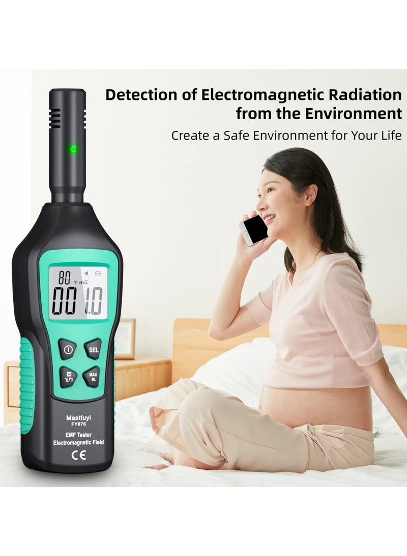 Digital EMF Meter with LCD Display, Electromagnetic Radiation Detector for Home, Office and Outdoor Use, Ideal for Ghost Hunting and Safety Monitoring - Image 4