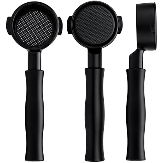 نورمكور مرشح قهوة E61 بدون قاع، رأس مجموعة مرشح القهوة مطلي بالتيتانيوم Pvd، مقاس 58 مم، مناسب لـ Lelit Flair 58 Ecm Rocket Sanremo Synesso Vbm، مناسب لرؤوس مجموعة E61 لآلات الإسبريسو - Image 1