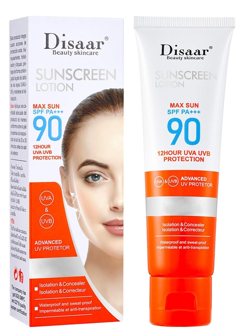 ديسار قطعتين من لوشن واقي شمس بمعامل حماية من الشمس 90 - 50x2 مل - Image 2