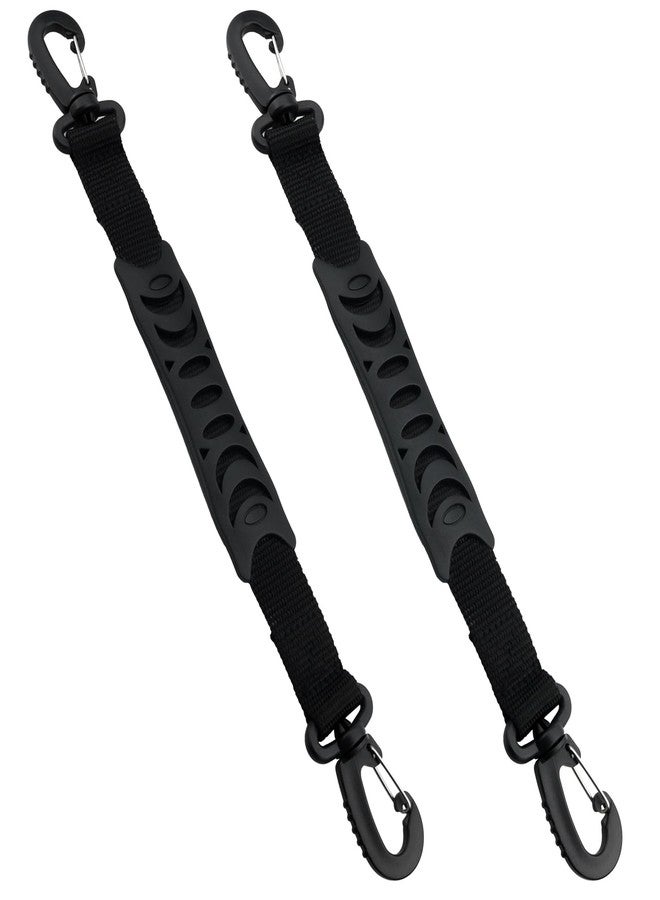 ZZHXSM 2PCS Plastic Roller Skate Double Hook Buckle 30 to 35cm Bag Accessory Carrying Handle Double Hook Quick Release Handle For Inline Skate Hook Accessory Roller Skates Ski Boots Hook Buckle Black - Image 1