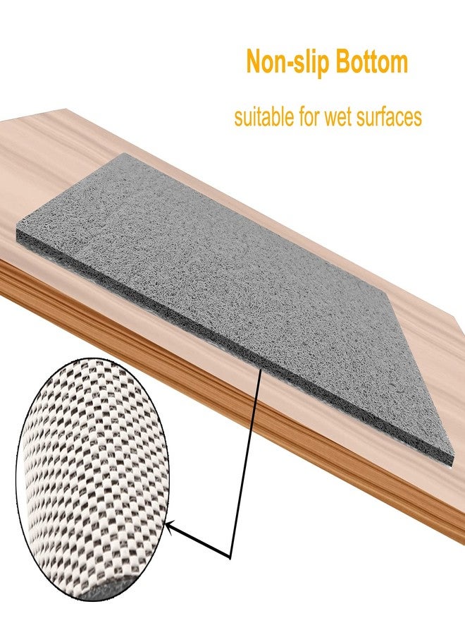 Leotruny PVC Loofah Bathtub Mats Non Slip Shower Mat for Bathroom Wet Area Quick Drying (40''x16'', C01-Dark Grey) - Image 3
