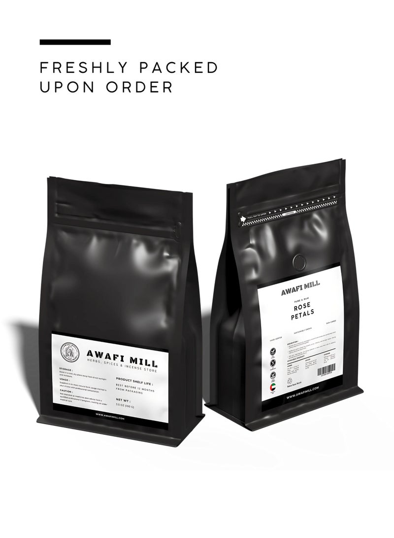 أباميك بتلات ورد مجففة فاخرة من أوافي ميل - عطرية ورقيقة 100 غرام | 3.5 أونصة - Image 5