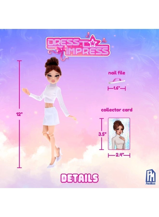 PhatMojo Dress To Impress Lana Fashion Doll, Poseable Figure with Exclusive Virtual , Roblox Inspired Toy for Kids - Image 3