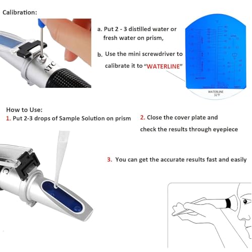 LABART Erma 5 in 1 Car Urea DEF Exhaust Fluids Refractometer ATC Antifreeze Battery Propylene Ethylene Glycol - Image 4