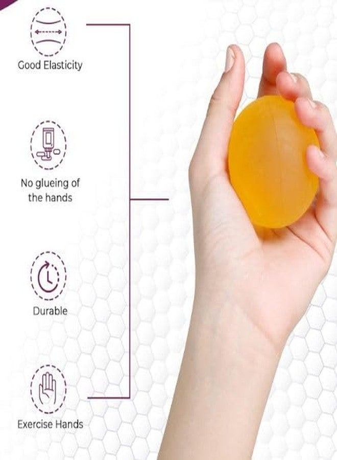 Tycoon Physio Solutions Exercise Yellow Gel Ball for Wrist Muscles Strengthening and Stress Relief(Gel Ball, Color-Yellow) - Image 5