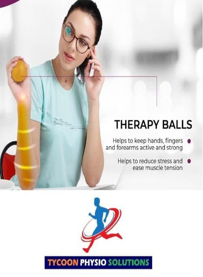 Tycoon Physio Solutions Exercise Yellow Gel Ball for Wrist Muscles Strengthening and Stress Relief(Gel Ball, Color-Yellow) - Image 3