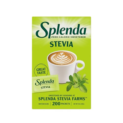 SPLENDA Stevia Zero Calorie Sweetener, Sugar Substitute Packets, 200 Count (Pack of 1) - Image 1