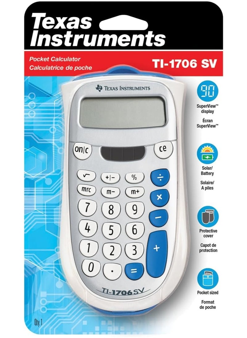 TEXAS INSTRUMENTS Texas Instruments TI-1706 SV Standard Function Calculator  - Image 5