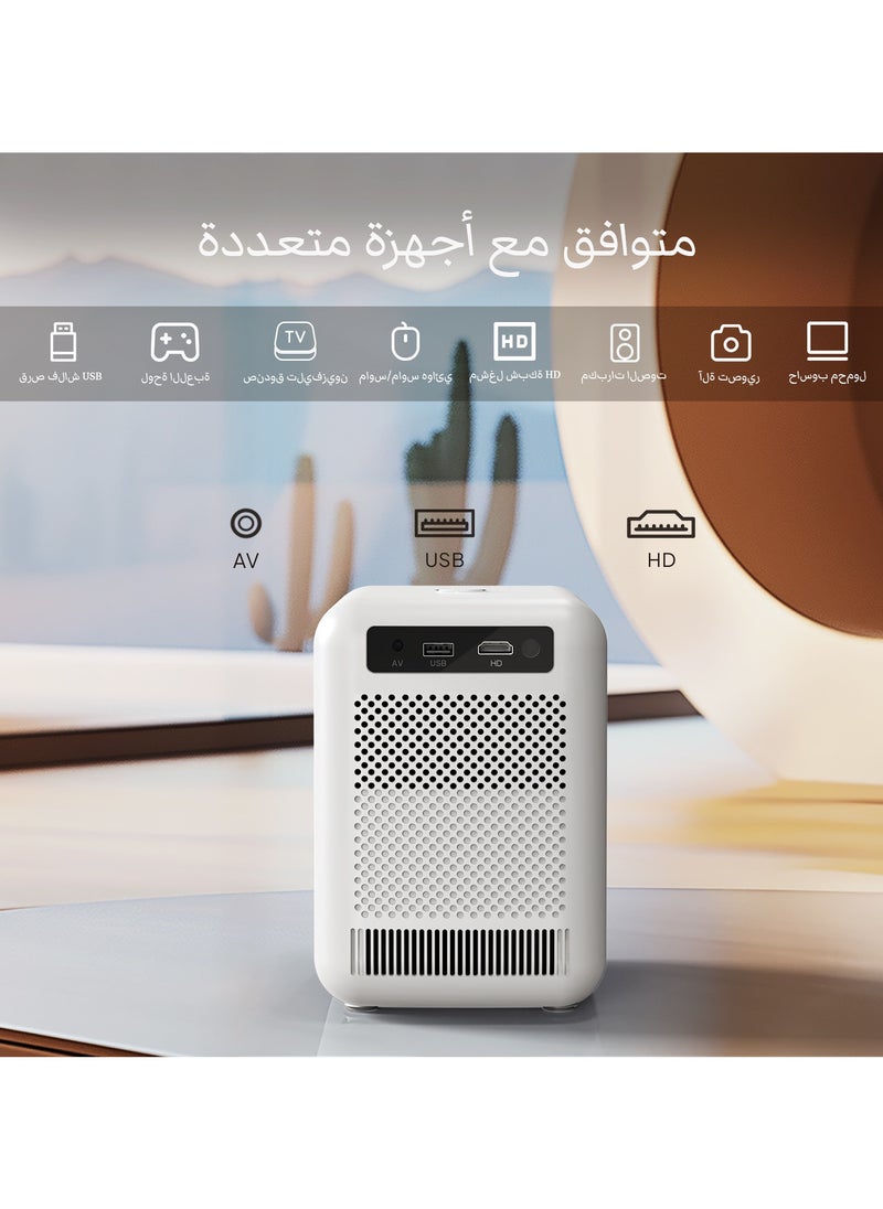 باينتيك - جهاز عرض صغير BYINTEK U4، جهاز عرض ذكي لاسلكي، تلفزيون يعمل بنظام Android 9.0، 300 ANSI، مقاوم للغبار ومحكم الغلق بالكامل، متوافق مع عصا التلفزيون والكمبيوتر المحمول والأجهزة اللوحية وأجهزة iOS وAndroid وشاشة Wi-Fi، يدعم اللغة العربية2 - Image 1