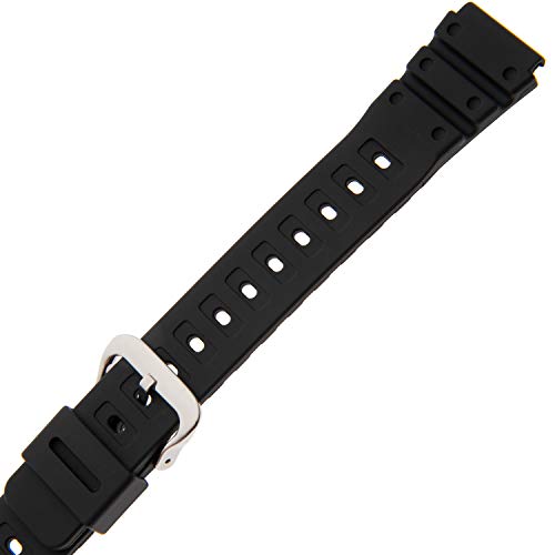 Gilden 20mm Black Polyurethane Extra-Long Sport Watch Strap 017270 - Image 2