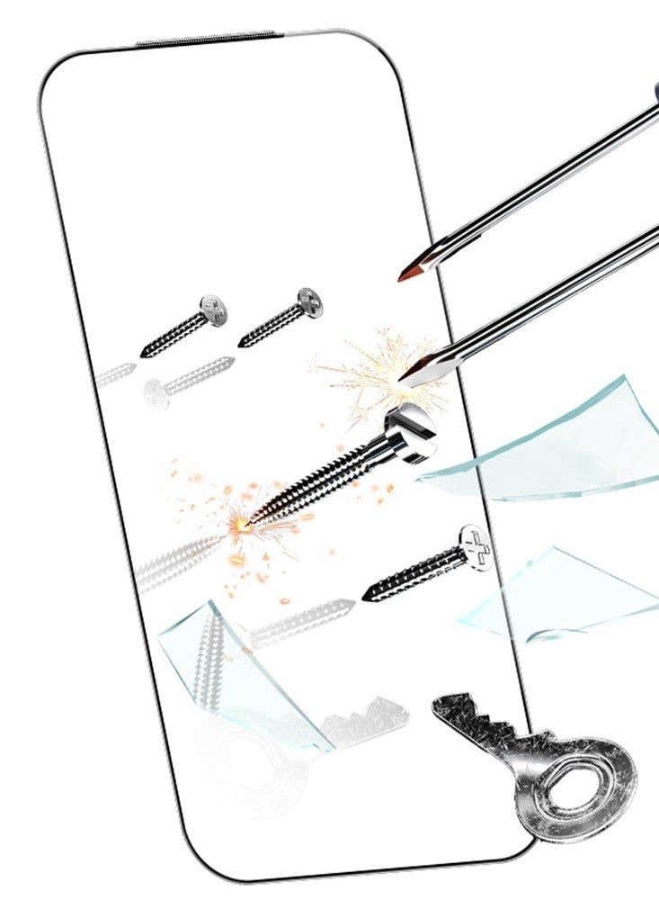 واقي شاشة زجاجي مقوى 2.5D ممتاز لهاتف iPhone 17 Air - وضوح عالي، مقاوم للكسر، مقاوم للخدش، مضاد لبصمات الأصابع، مقاوم للغبار، تغطية كاملة - Image 3
