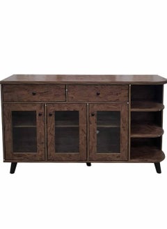 Living Storage Cabinet Modern Style Entrance Locker Storage Cabinet With Wood Leg Storage Rack With Doors 150*40*100cm  - Image 1