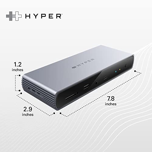 HyperDrive USB-C & Thunderbolt 4 Dock - Dual 6K60Hz Display Support Docking Station, 96W PD Charge, 2.5 Gigabit Ethernet, 10Gbps USB-A File Transfer, 11 Ports for - Image 4