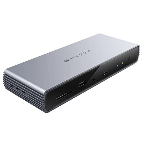 HyperDrive USB-C & Thunderbolt 4 Dock - Dual 6K60Hz Display Support Docking Station, 96W PD Charge, 2.5 Gigabit Ethernet, 10Gbps USB-A File Transfer, 11 Ports for - Image 1