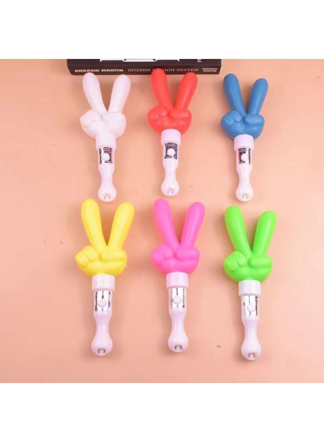 Short Glow Love Stick Five-pointed Star Stick Short Hair Glow Stick Toy Concert Glow Stick Can Be Advertising Wholesale