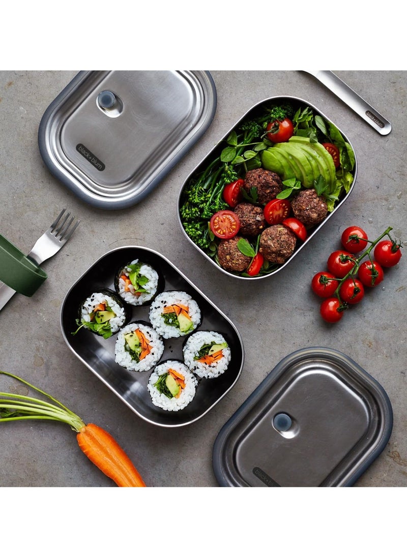 Black and Blum - Lunch Box Stainless Steel Olive 600ml - Image 1