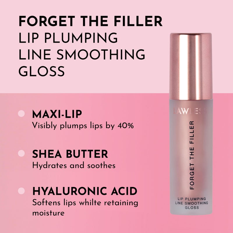 Lawless Forget the Filler Lip Plumping Line Smoothing Gloss - Candy Sky - Premium Volumizing Lip Gloss with Natural Ingredients Designed to Plump, Firm, and Hydrate Lips 0.11 oz - Image 2