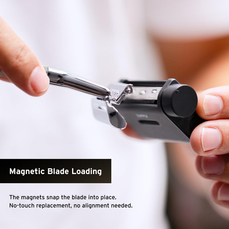 SUPPLY Single Edge Max Blade Refills for Men â€“ Includes 8 Black Label Steel Replacement Blades â€“ Crafted in Japan - Image 4