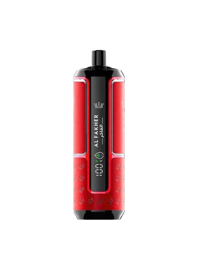 AL FAKHER Crown Bar Watermelon Cherry 15000 Puffs Hypermax Disposable Vape Kit NC-6mg - Image 2