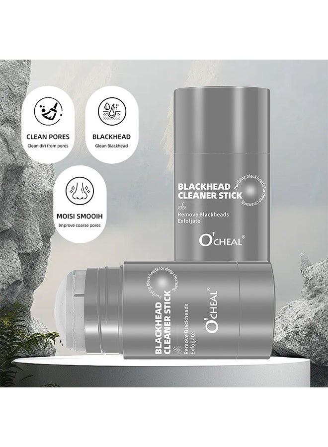 OCHEAL Blackhead Cleaner Stick, Remove Blackheads Exfoljate, Deep pore Cleansing,  Pore Cleanser Gentle Exfoliation Skin Brightening, Hydrating & Moisturizing Face Mud Mask for All Skin Types, Men & Women - Image 4