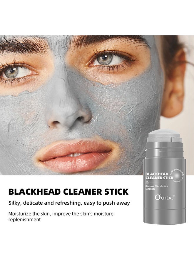 OCHEAL Blackhead Cleaner Stick, Remove Blackheads Exfoljate, Deep pore Cleansing,  Pore Cleanser Gentle Exfoliation Skin Brightening, Hydrating & Moisturizing Face Mud Mask for All Skin Types, Men & Women - Image 3