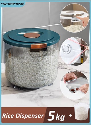 Rice Dispenser, Rice Container Storage with Measuring Cup, Food Cereal Container Bins Household for Kitchen Pantry Organization - pzsku/Z9D65CE0DFD4C8073EA24Z/45/1743674069/143b5c2b-ea5a-444b-ac2a-bbb864859fec
