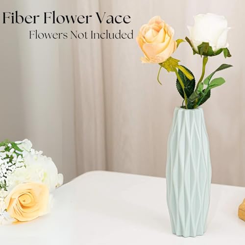 Ascension Plastic Flower Pot for Home Office Bed Room Living Room Decoration Unbreakable Flower Vase for Table Corner Balcony Decoration Different Shaped Flower Pot Vases for Diwali Decoration (Blue) - Image 2