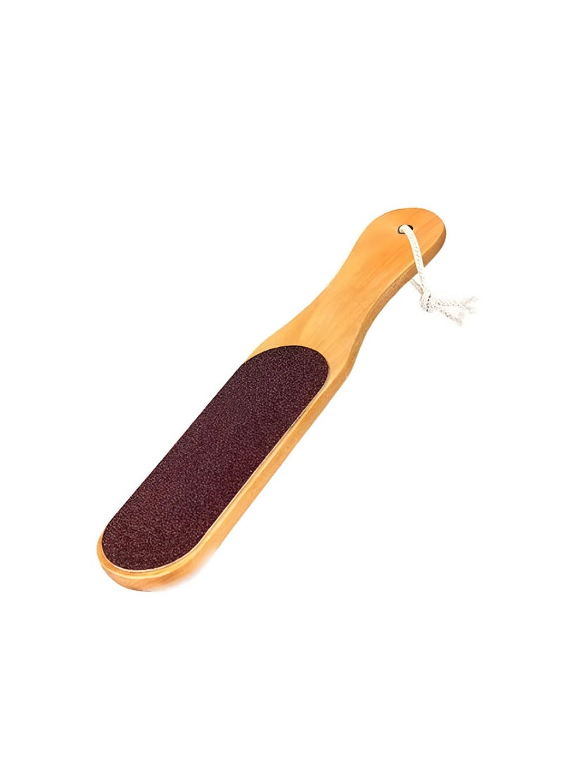 Sasha Foot File With Double Sides And Brown Wooden Handle By Sasha - Image 2