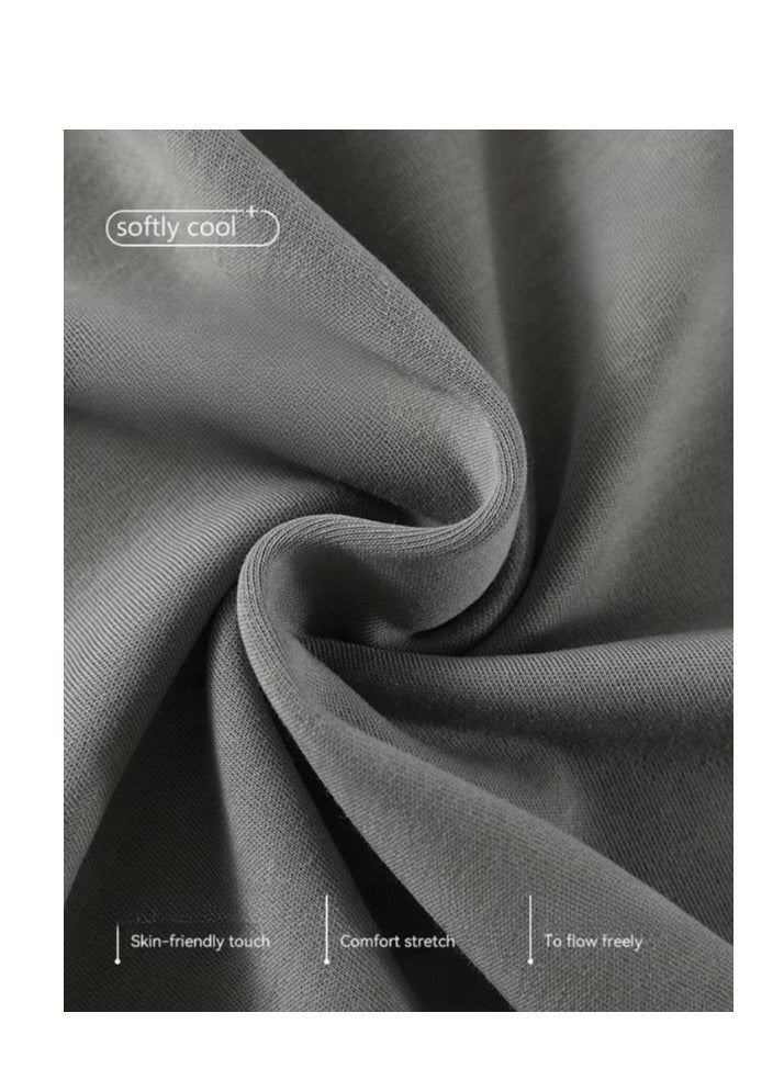 MIIOW بيجامات تنفسية - بيجامات للرجال مصنوعة من القطن النقي، فضفاضة ومريحة، بدلة منزلية غير رسمية ذات أكمام طويلة - Image 3