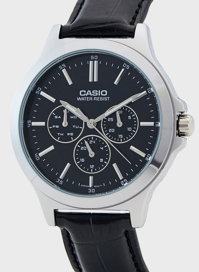 CASIO Classic Leather Strap Analog Watch - Image 2