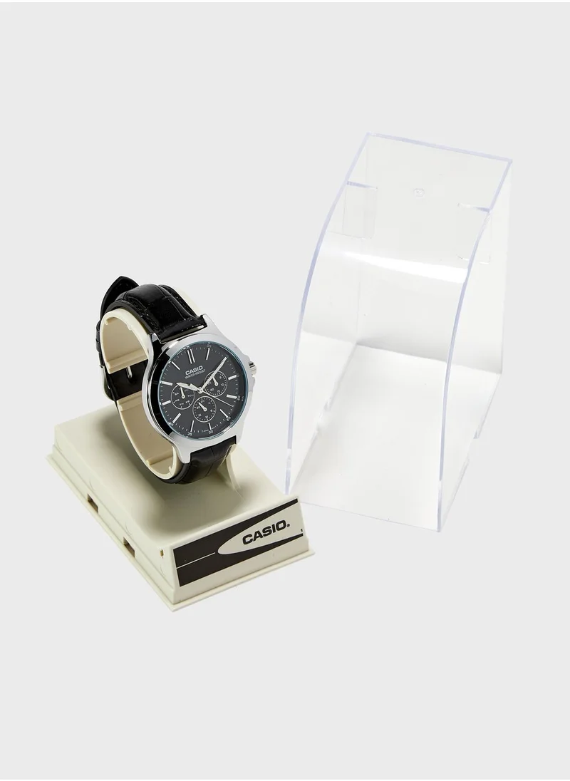 CASIO Classic Leather Strap Analog Watch