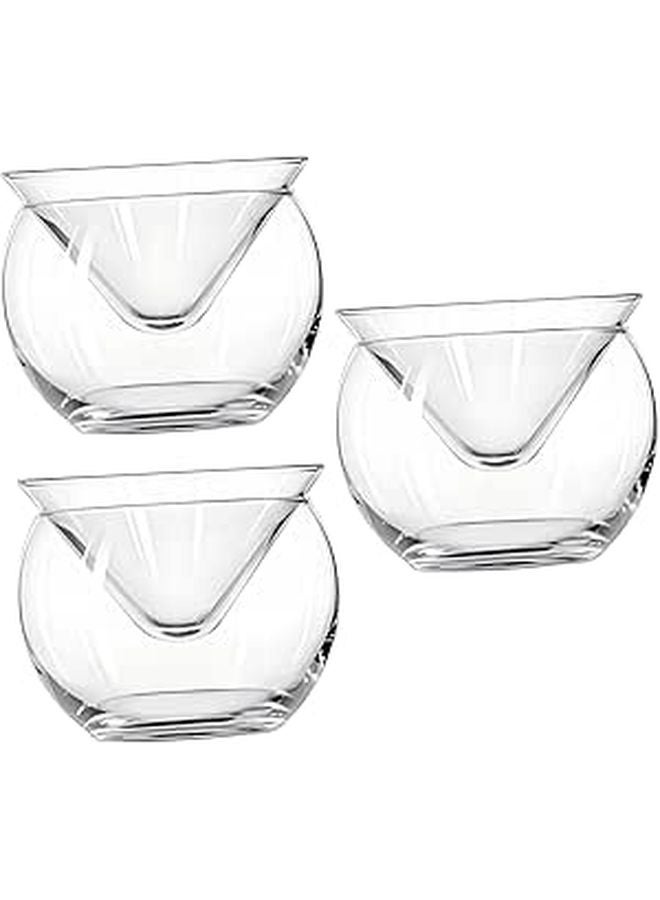 Glass Caviar Chiller Bowl with Ice Dish for Appetizers Salads and Desserts - Image 1