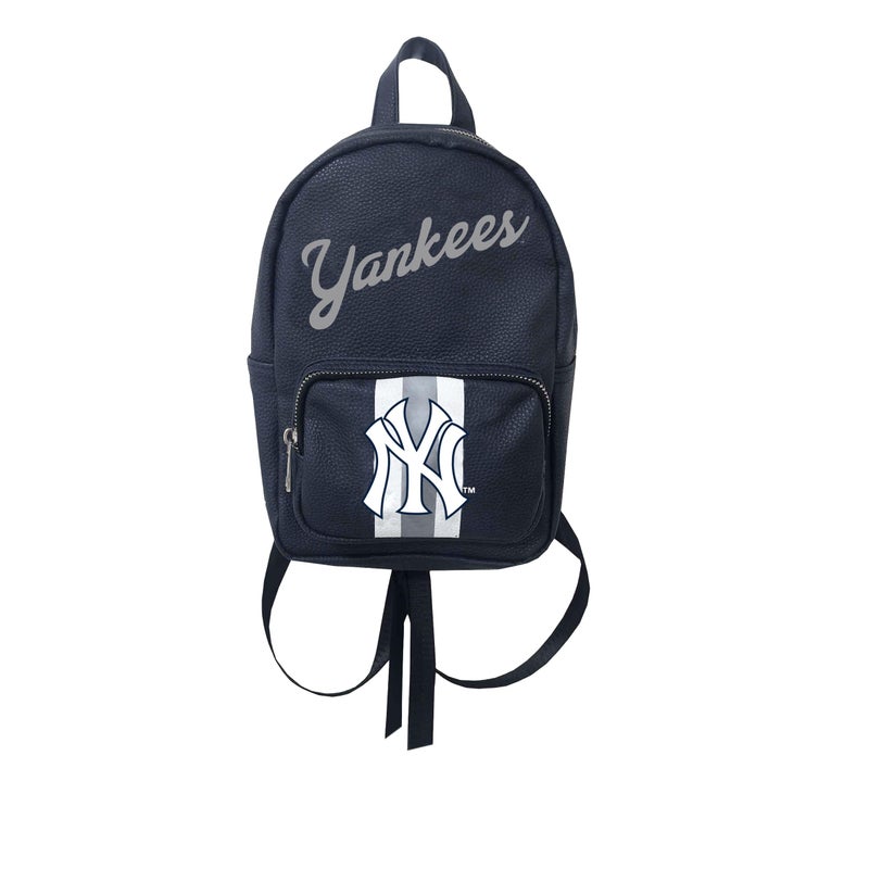 FOCO - MLB Big Logo Faux Leather Women's Mini Backpack (New York Yankees) - Image 4