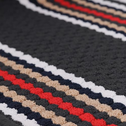 Status Contract Anti Slip Front Monsoon Doormat (38x58cm)| Living Room Rug for Entrance Door|Polypropylene Floor Mat for Home|Essential Small Rug for Office, Bedroom & Kitchen|- Grey, Rectangular - Image 2