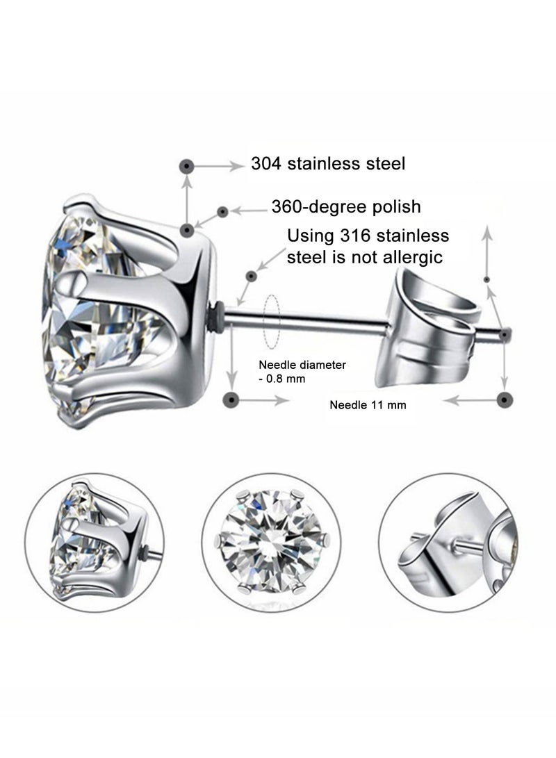 1 Set Professional Steel Stainless Ear Piercing Gun Kit with 12 Pairs Steel Ear Studs Pen Painless Body Piercing Tool - Image 2