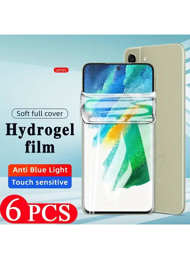6 قطع حماية هيدروجيل شاشة لهاتف Galaxy S10e مضادة للضوء الأزرق حساسة للمس تغطية كاملة - Image 1