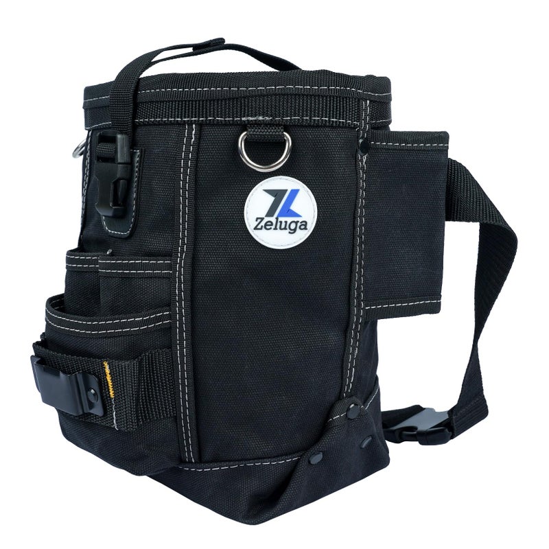 Zeluga 20-335 Heavy Duty Fire Resistant Fabric with Tape Clip Nylon Bolt Bag, Black - Image 2